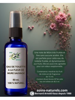Eau de toilette à la mûre...