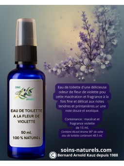 Eau de toilette à la violette